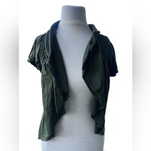 Women’s vintage ruffled bolero shrug